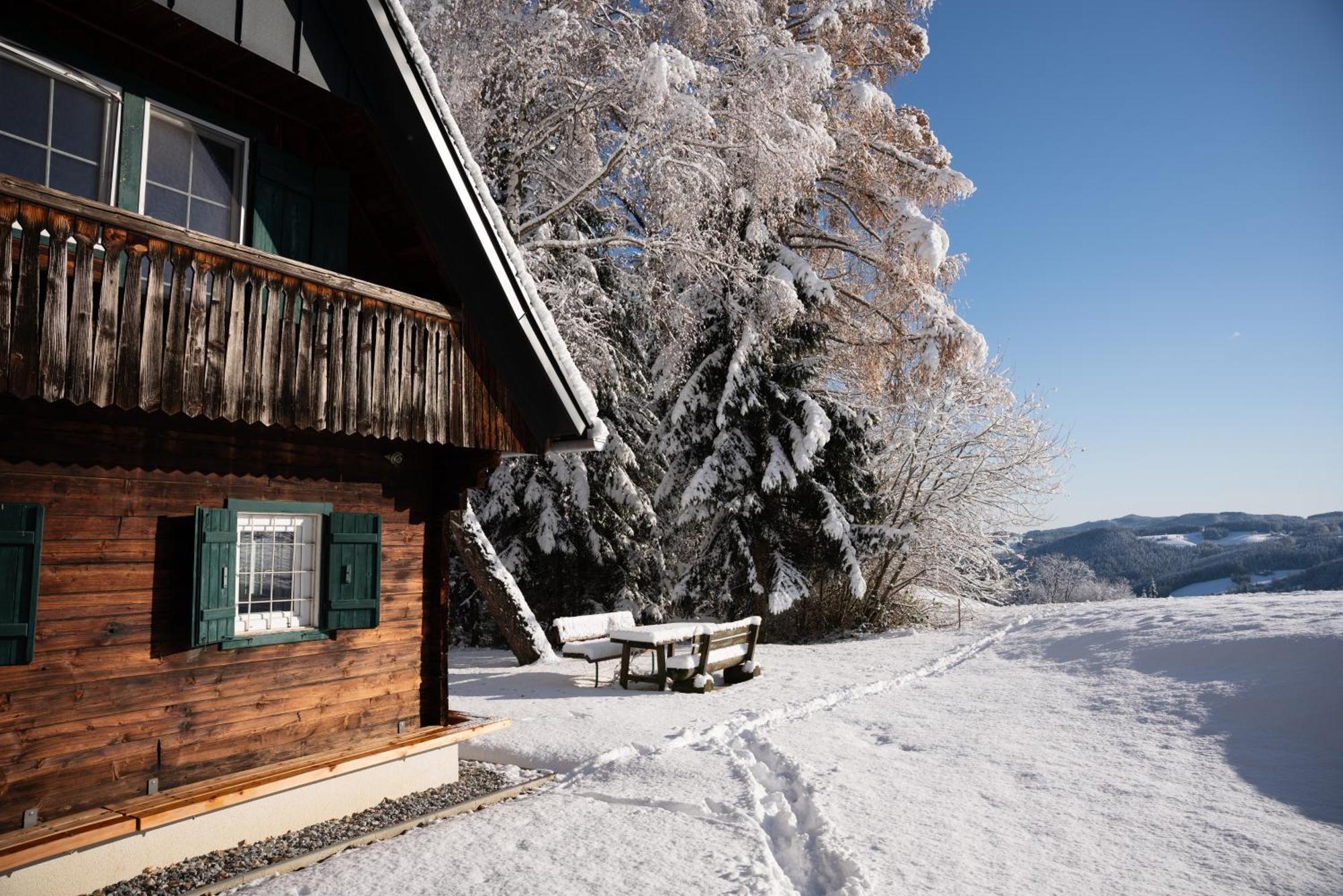 Gregor'S Ferienhaus Im Wald Edelschrott エクステリア 写真